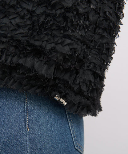 《限定》蕾絲下襬襯衫