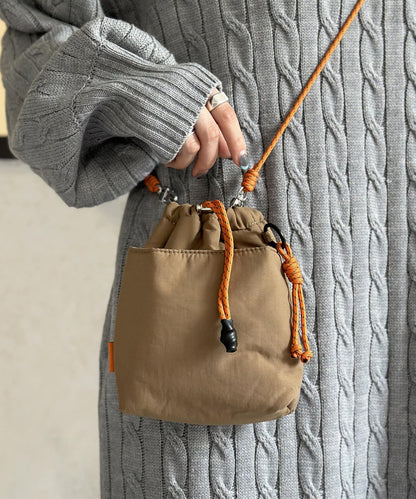 尼龍網格帆布迷你單肩包