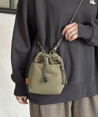 尼龍網格帆布迷你單肩包