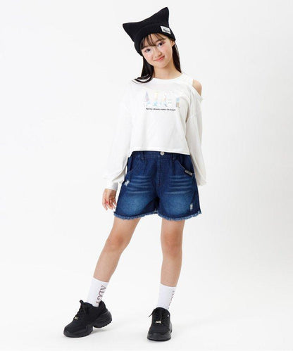 3P對象 豎條紋踝襪