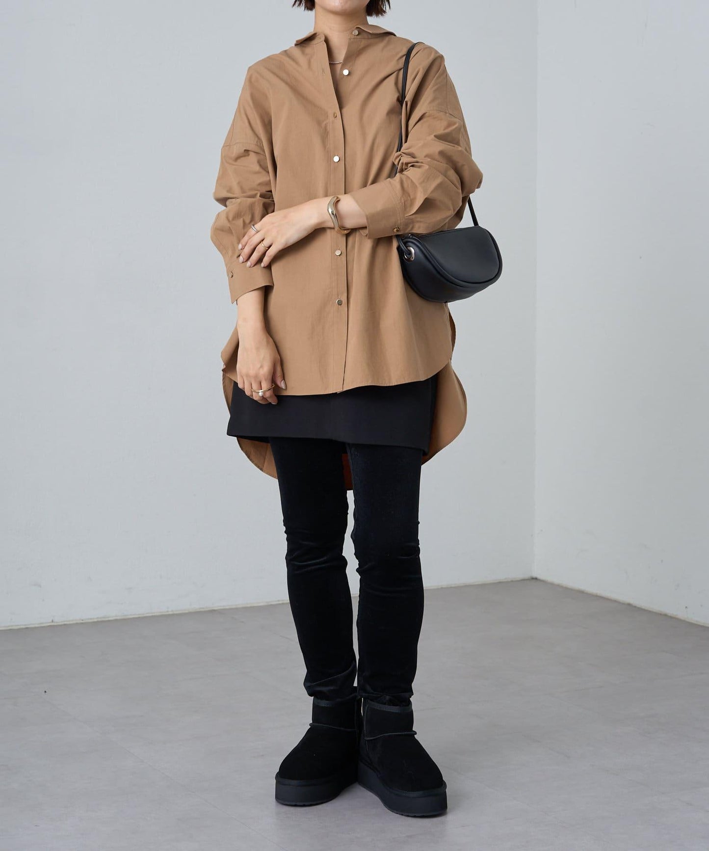 2WAY卡西庫爾寬鬆襯衫