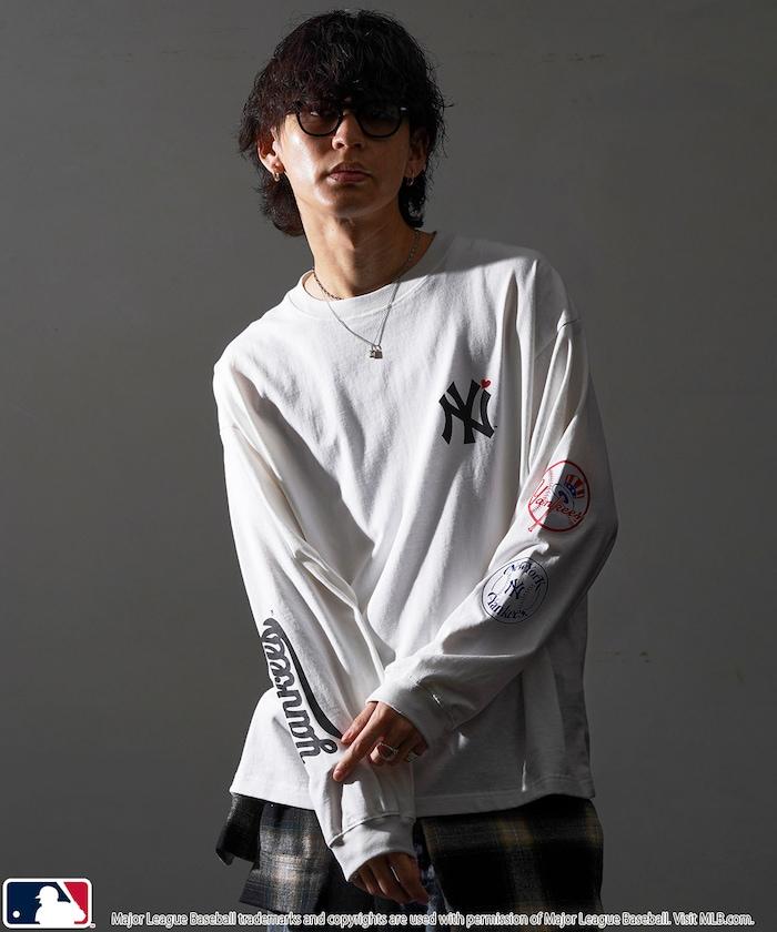 聯名 MLB 袖標印花短袖T恤