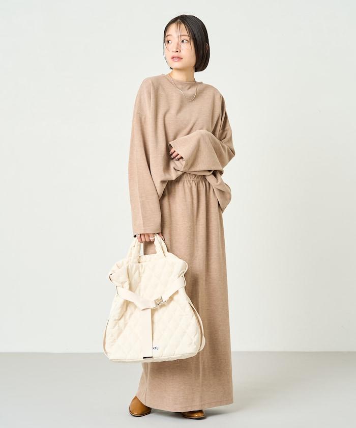 起毛 肋針 裙子 套裝(上衣·裙子)【限定推出】