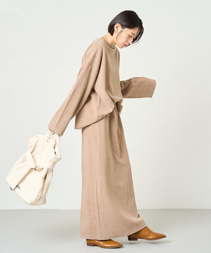 起毛 肋針 裙子 套裝(上衣·裙子)【限定推出】