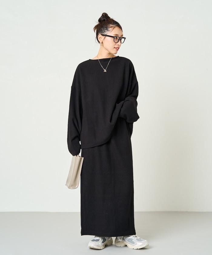 起毛 肋針 裙子 套裝(上衣·裙子)【限定推出】