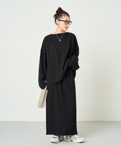 起毛 肋針 裙子 套裝(上衣·裙子)【限定推出】