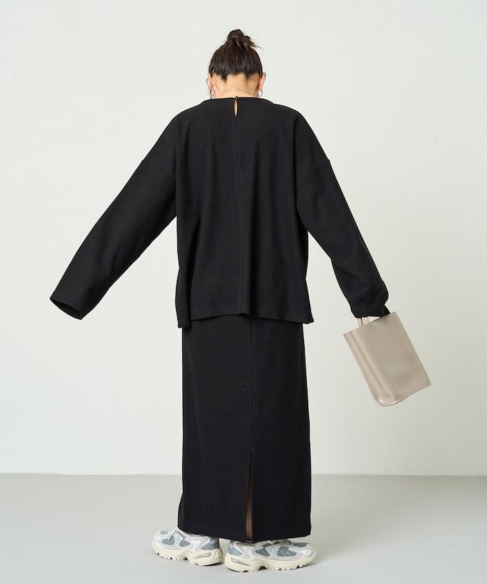 起毛 肋針 裙子 套裝(上衣·裙子)【限定推出】