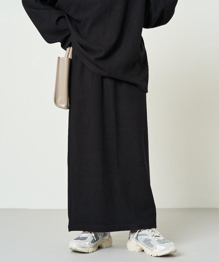 起毛 肋針 裙子 套裝(上衣·裙子)【限定推出】