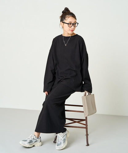 起毛 肋針 裙子 套裝(上衣·裙子)【限定推出】