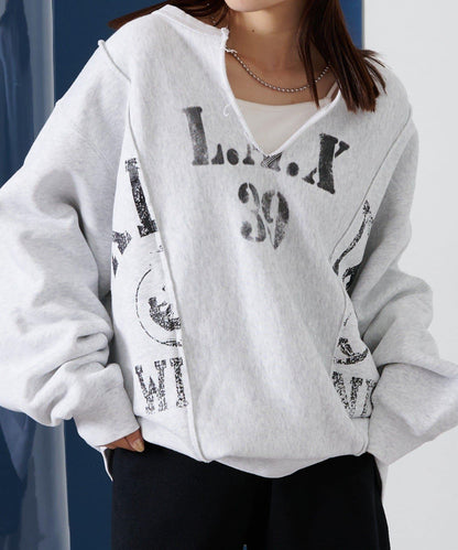 【etsinta/艾欣塔】改艊水手領學院風運動衫