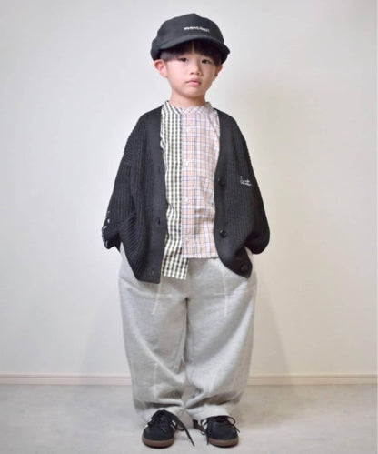 【兒童】點綴刺繡針織開衫