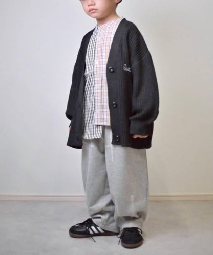 【兒童】點綴刺繡針織開衫