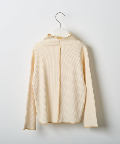 【兒童】配色條紋針織高領衫