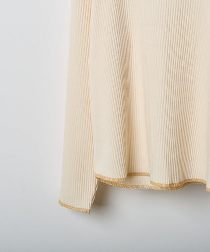 【兒童】配色條紋針織高領衫