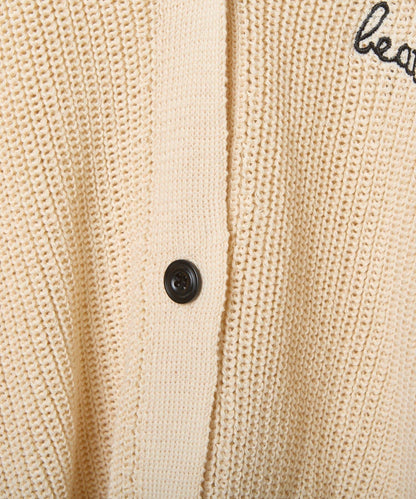 【兒童】點綴刺繡針織開衫