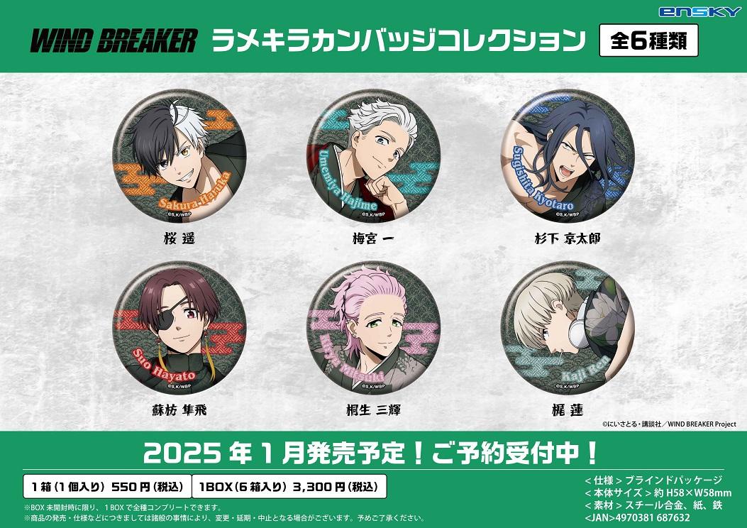 《防風少年》_閃亮徽章收藏系列 【全套禮盒裝/6個裝】