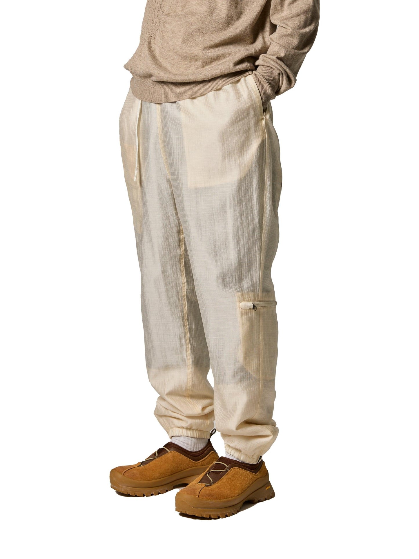 整理過的肋骨褲 / 棉尼龍細斜紋