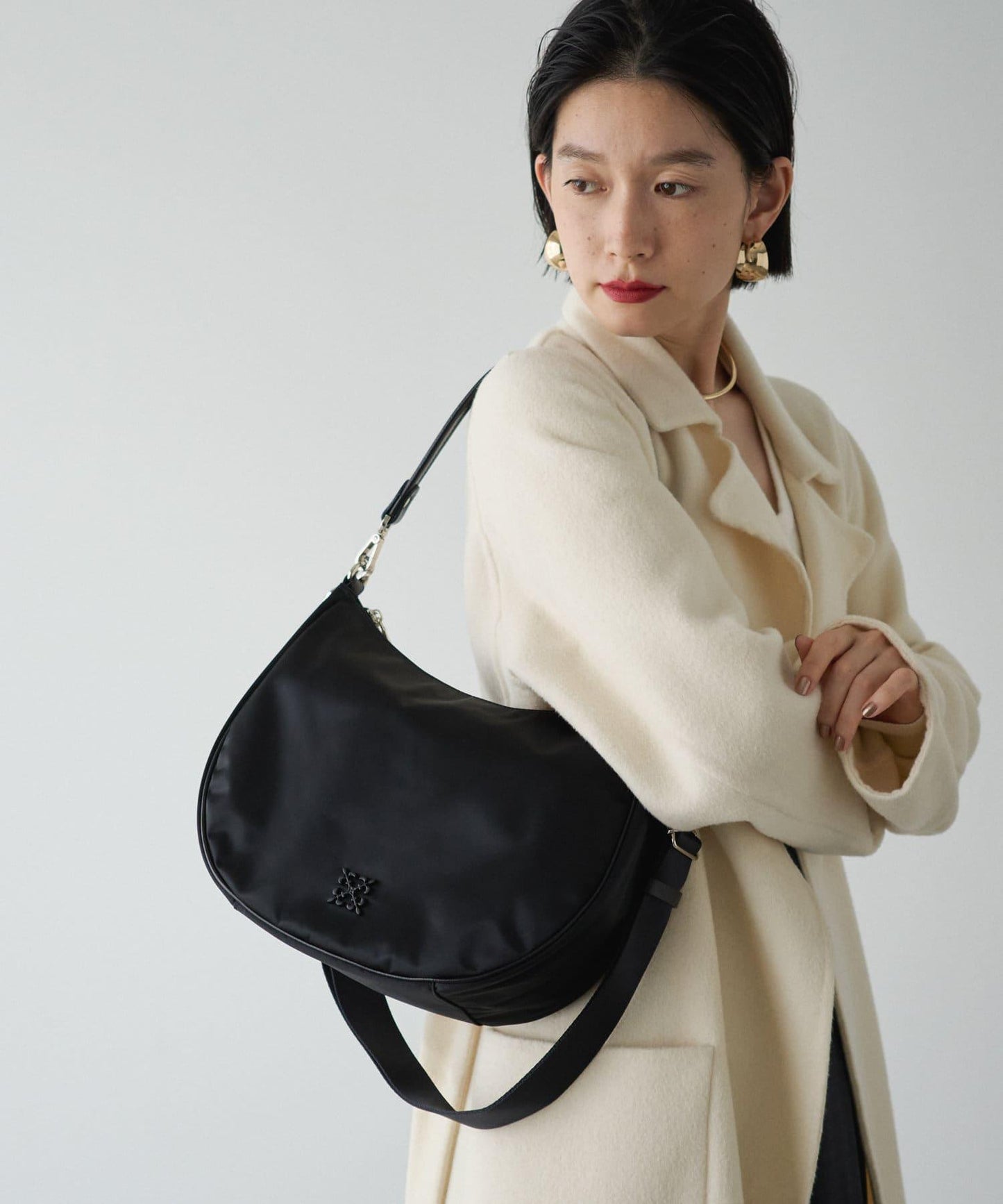 【260克・輕微防水】雲朵尼龍2way肩包