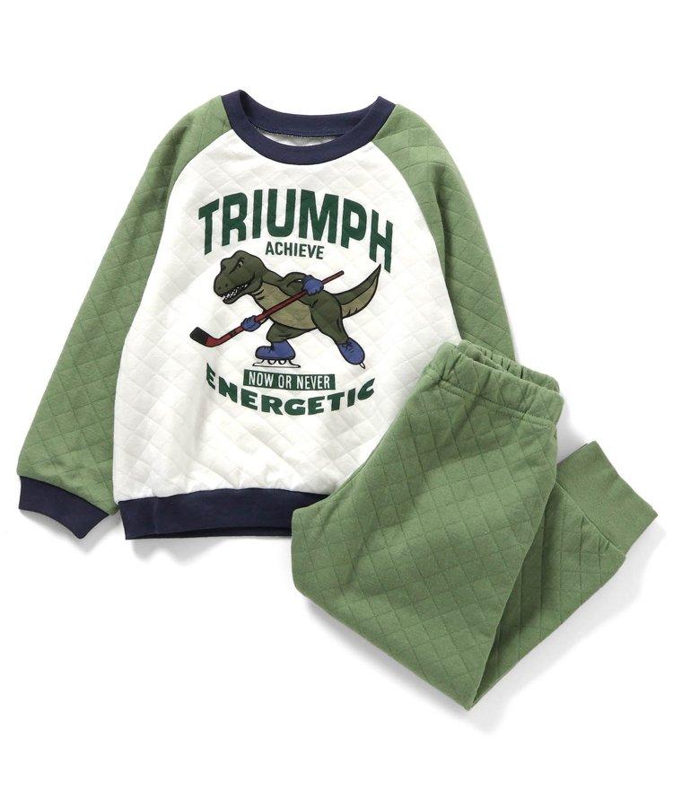 多樣化拼布連帽睡衣