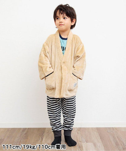 多樣化拼布連帽睡衣