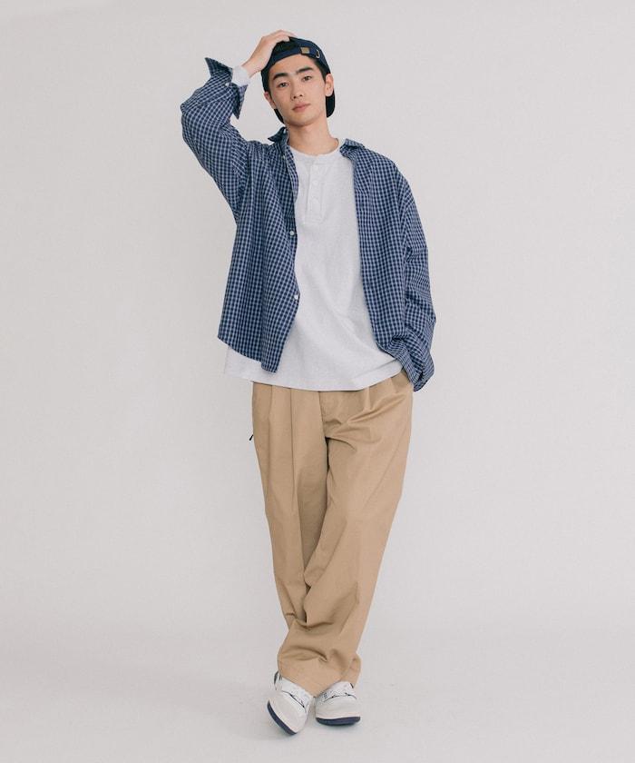 Lawson×FREAK'S STORE RELAX FIT 寬鬆款 即食 格紋襯衫
