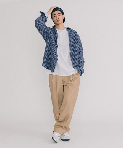 Lawson×FREAK'S STORE RELAX FIT 寬鬆款 即食 格紋襯衫