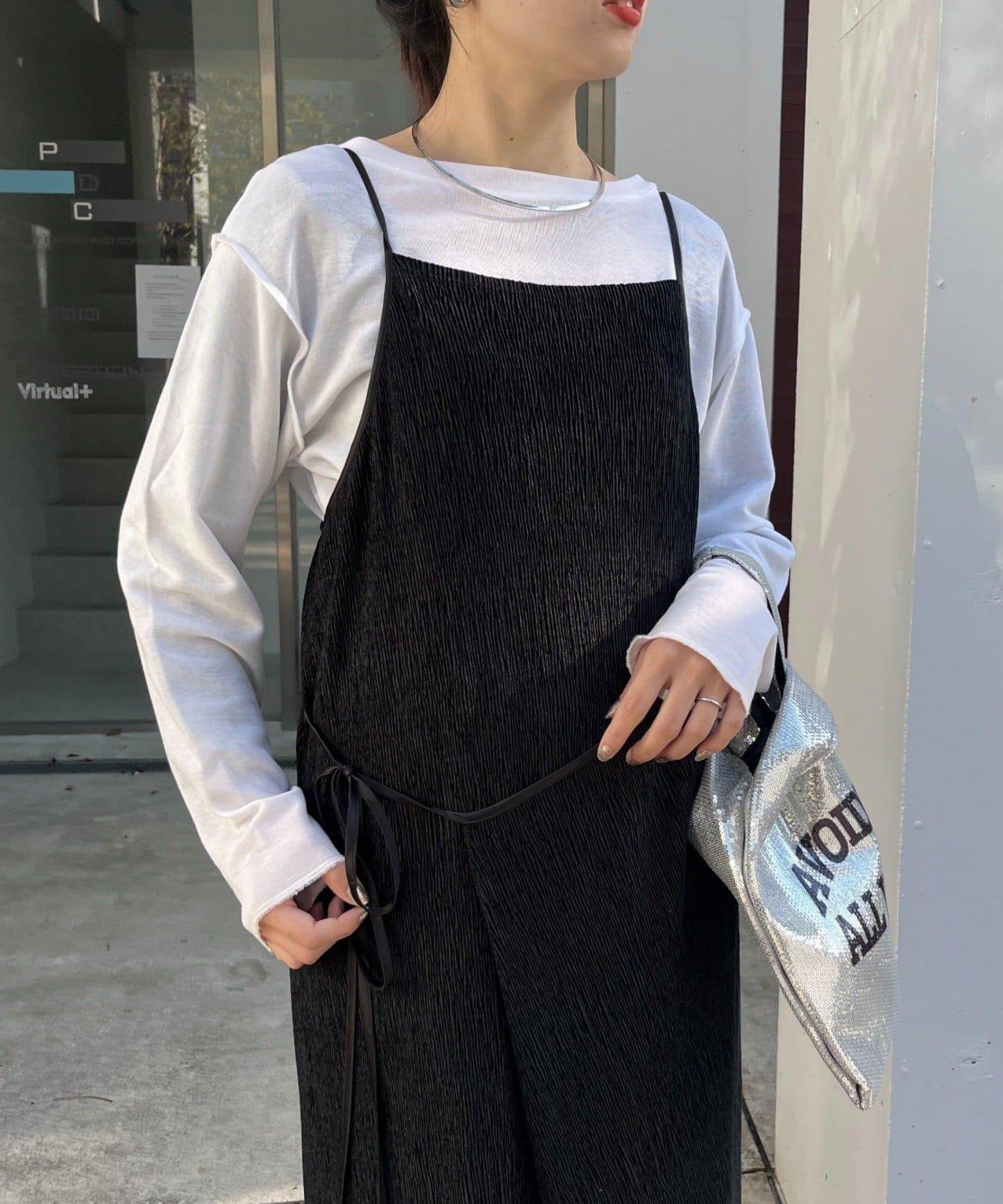 絨面褶皺交叉吊帶背心《海賊王》