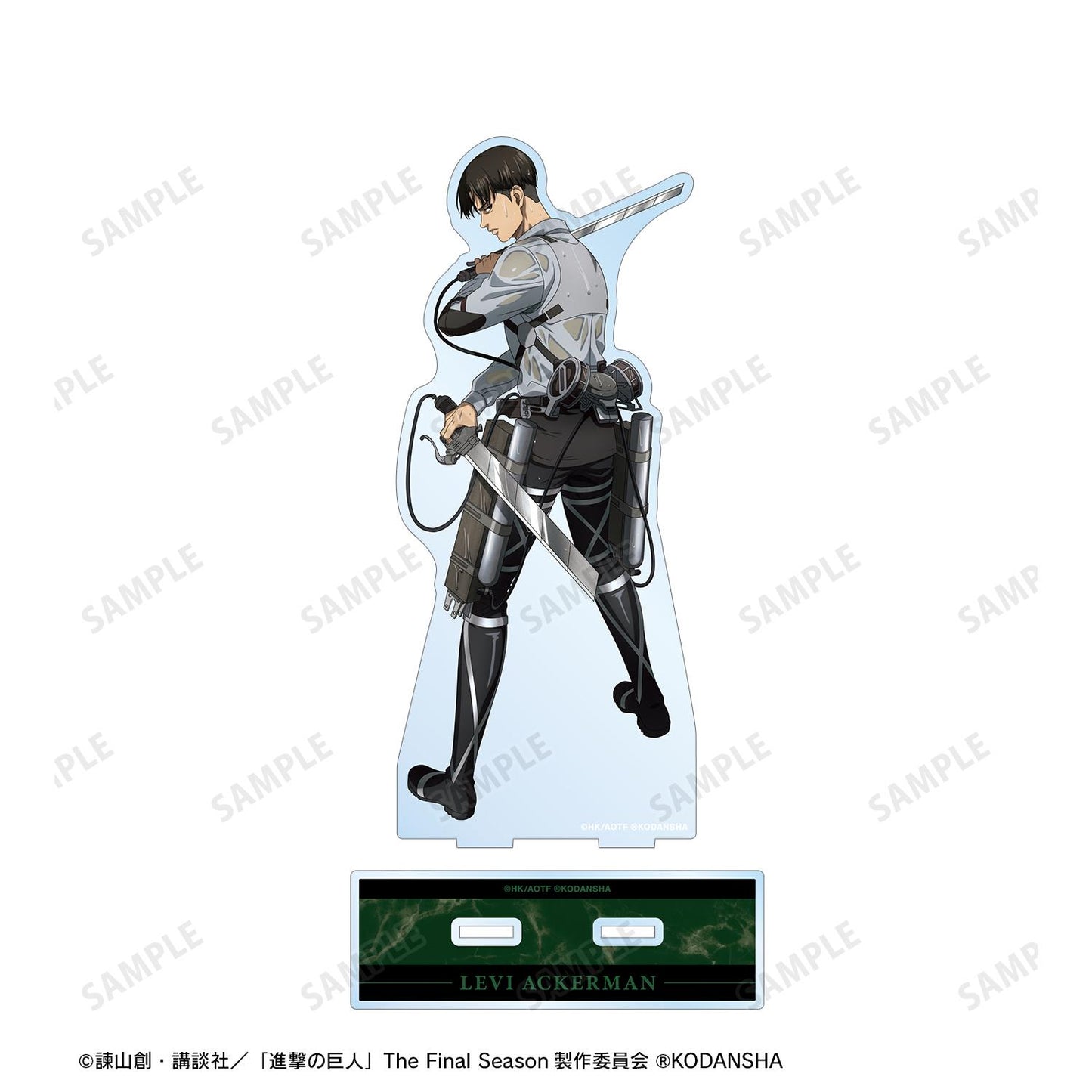 《進擊的巨人》_描繪新插圖 利威 戰鬥背影版 大號亞克力立牌