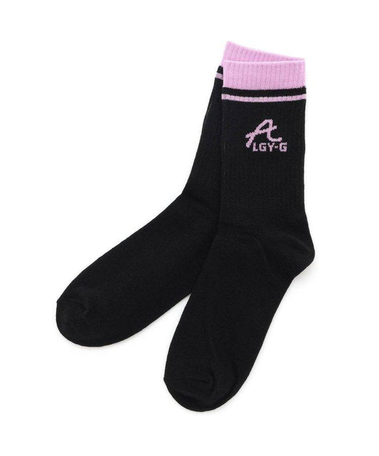 3P對象 A標誌圖案圓領襪