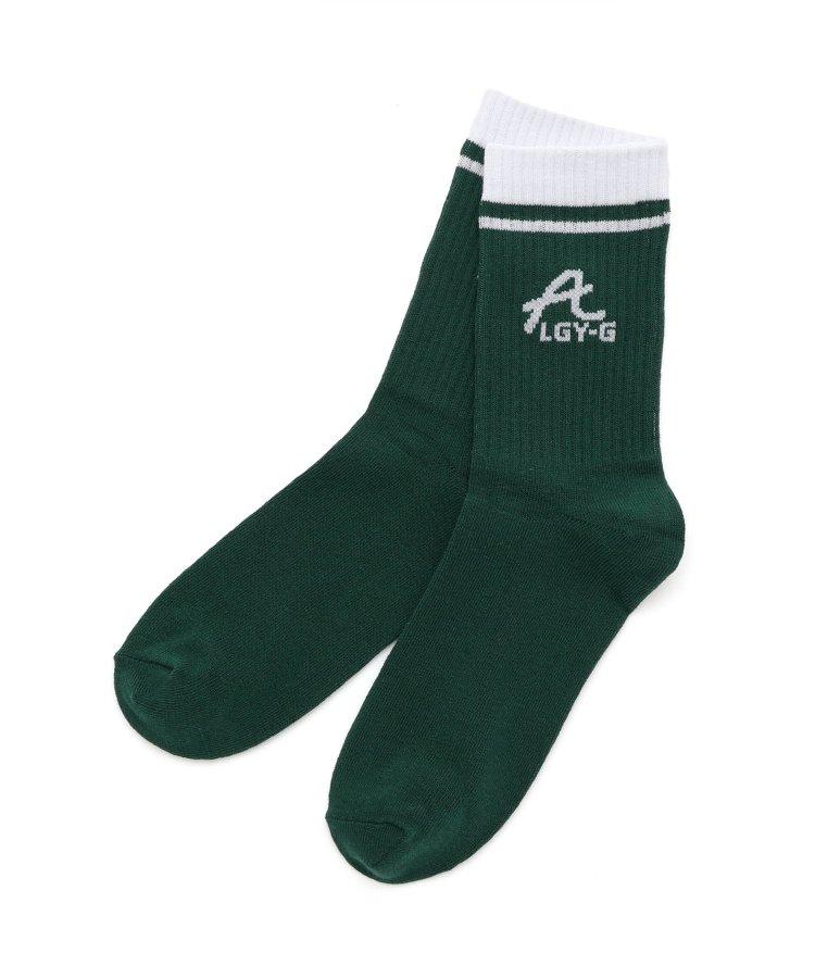 3P對象 A標誌圖案圓領襪