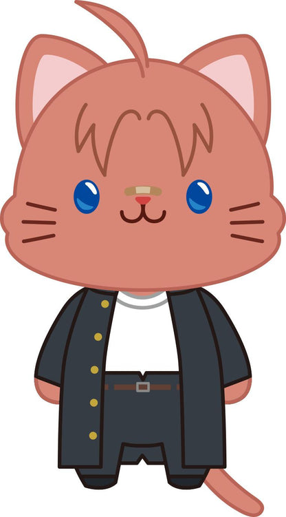 3年Z組銀八先生帶貓眼罩的毛絨玩偶鑰匙扣／神威