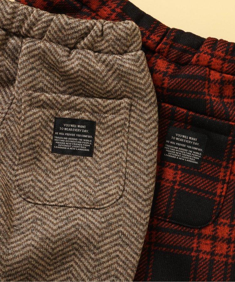 暖和雙色抓絨褲