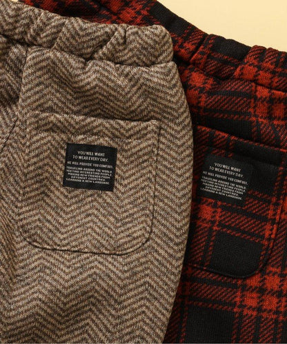 暖和雙色抓絨褲