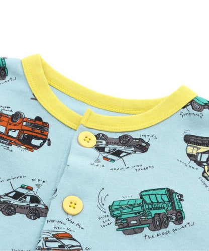 工作車總花紋睡衣