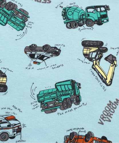 工作車總花紋睡衣