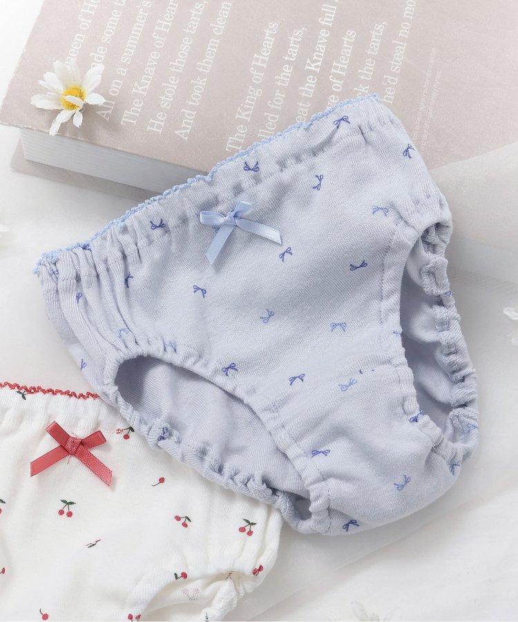 3P套裝 女孩櫻桃蝴蝶結圖案短褲