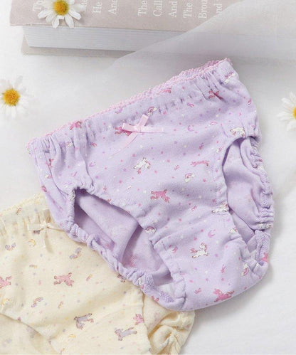 3P對象 女孩 獨角獸圖案短褲