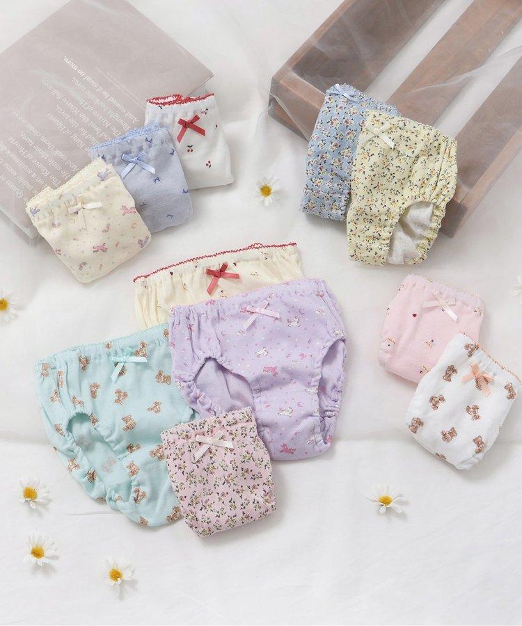 3P套裝 女孩櫻桃蝴蝶結圖案短褲