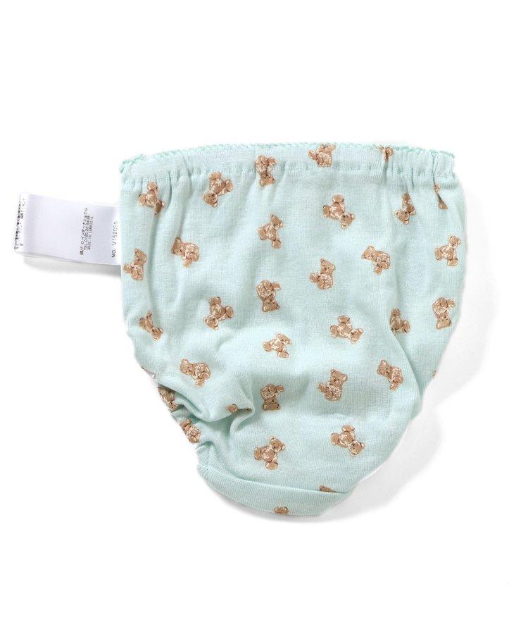 3P套裝 女孩子 熊紋短褲