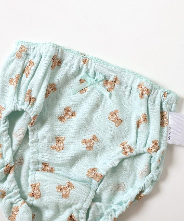 3P套裝 女孩子 熊紋短褲