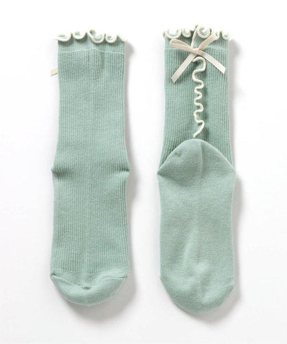 3P套裝 蝴蝶結薄荷襪