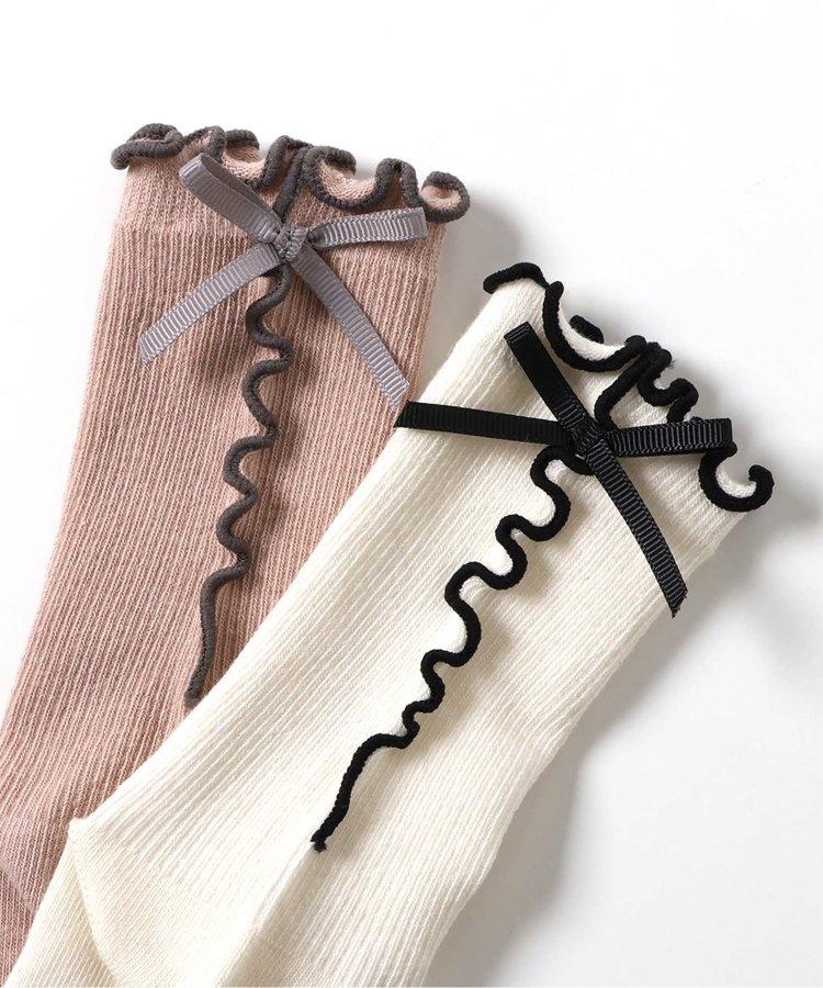 3P套裝 蝴蝶結薄荷襪