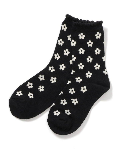 3P套裝 花朵·心形·櫻桃圖案襪子