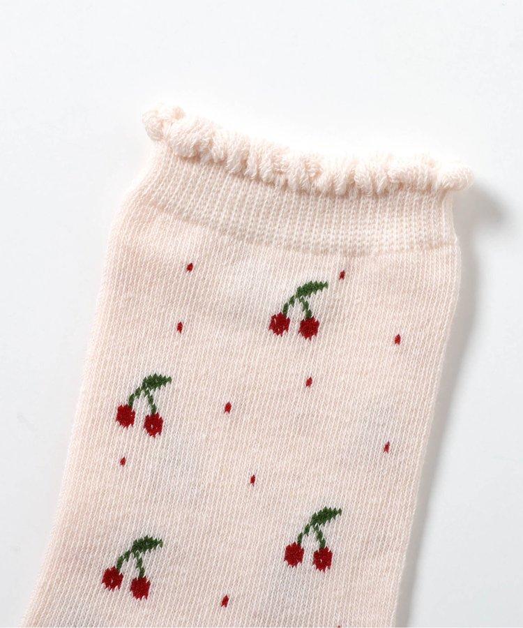 3P套裝 花朵·心形·櫻桃圖案襪子