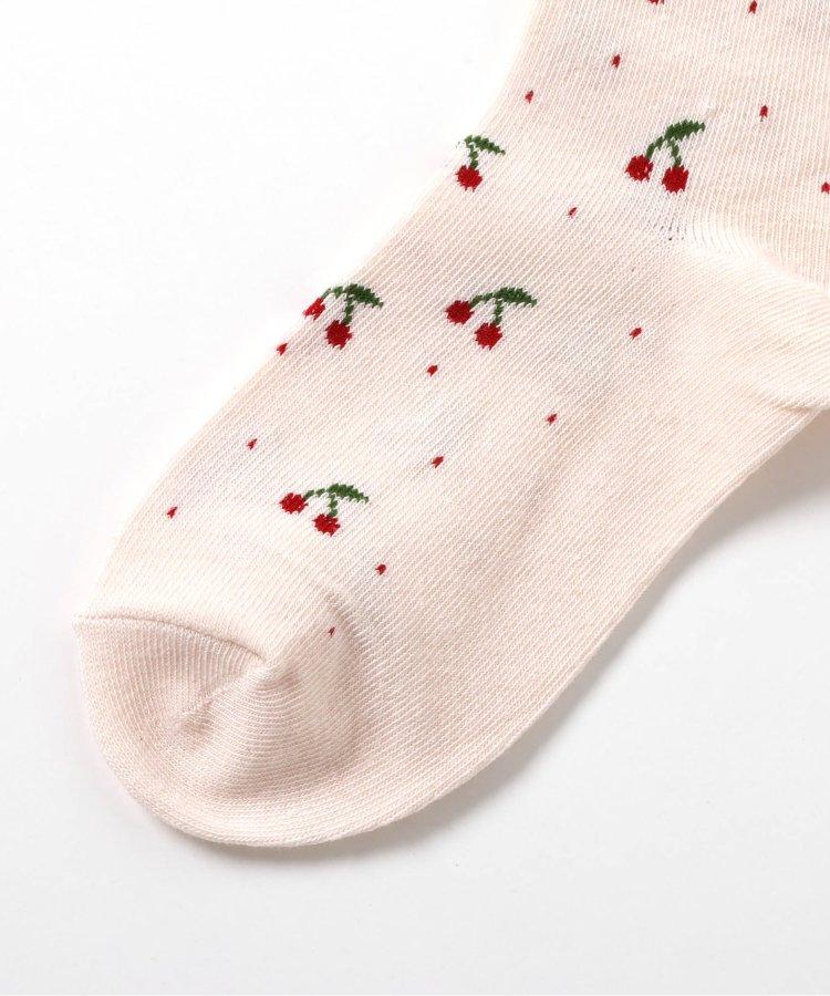3P套裝 花朵·心形·櫻桃圖案襪子