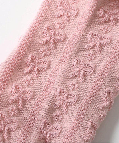 3P套裝 蝴蝶結圖案褶邊短襪