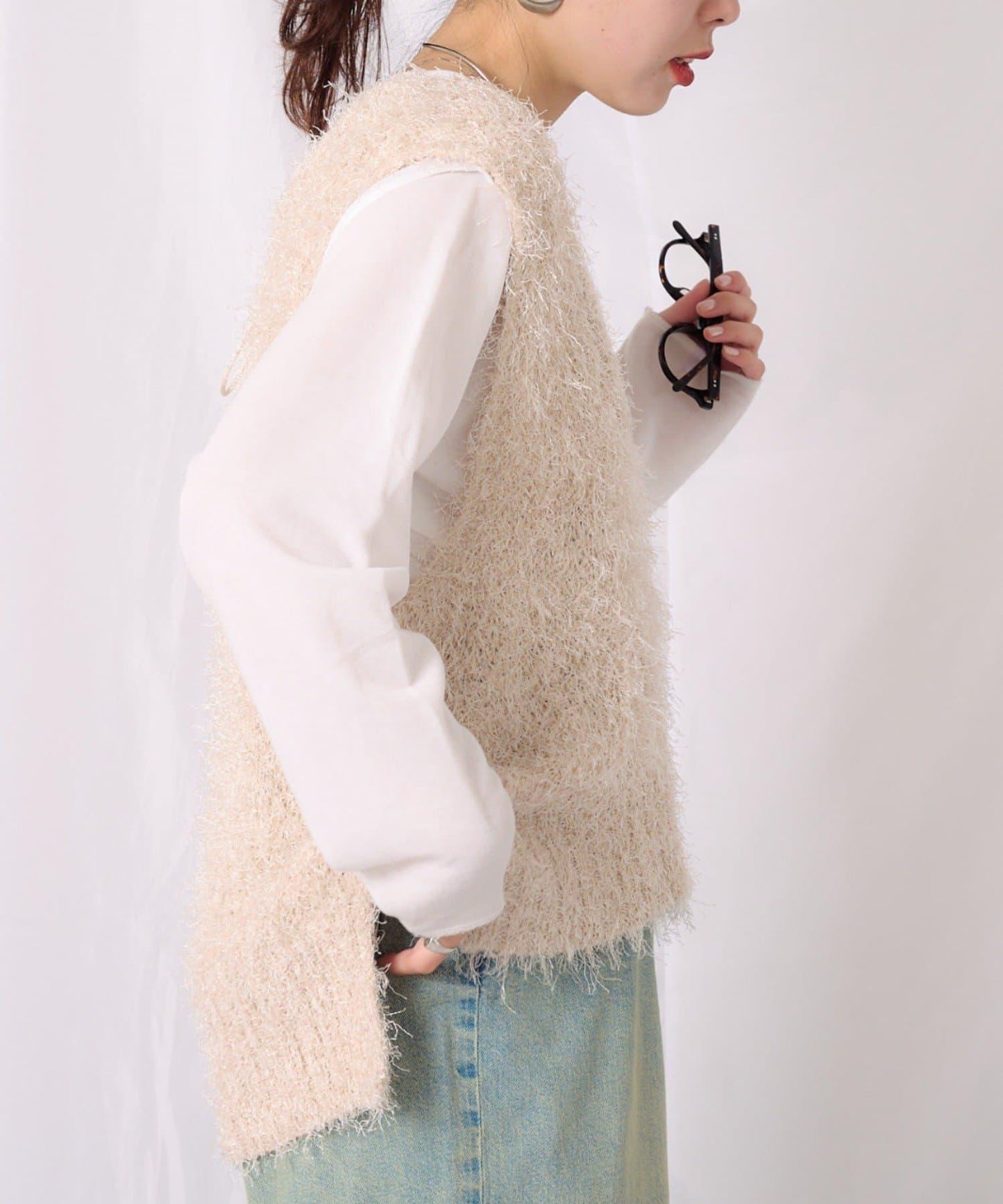 【2025年春夏新款】深色混紡羽絨馬甲