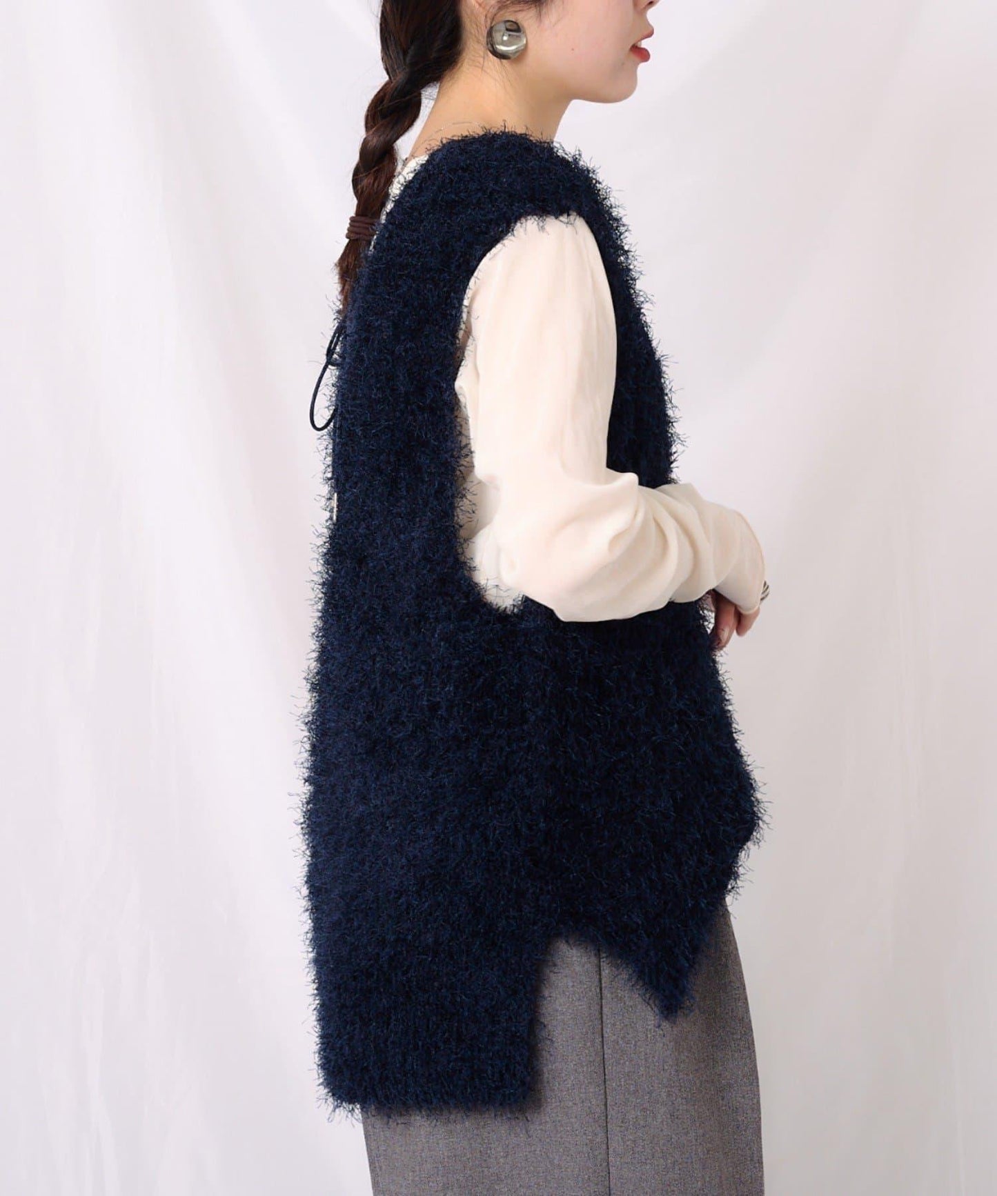 【2025年春夏新款】深色混紡羽絨馬甲