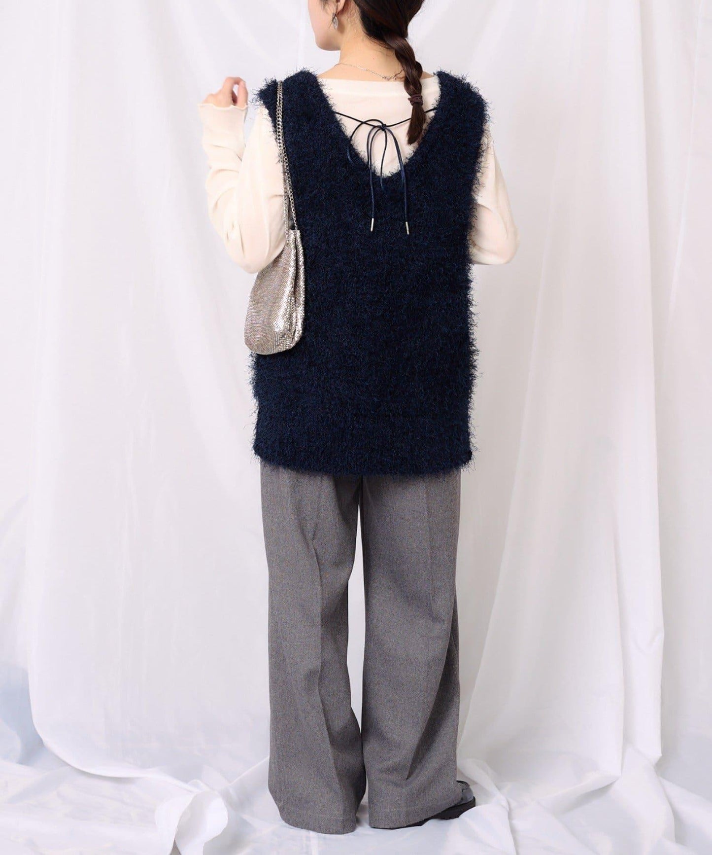 【2025年春夏新款】深色混紡羽絨馬甲