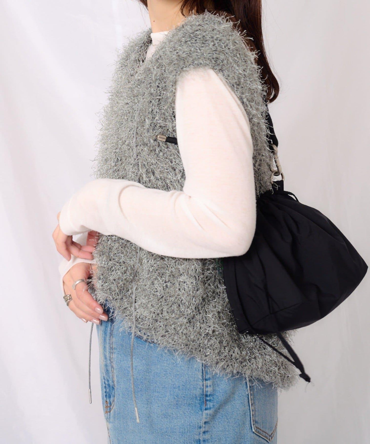 【2025年春夏新款】深色混紡羽絨馬甲